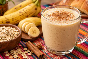 Desayuno Avena con Plátanos
