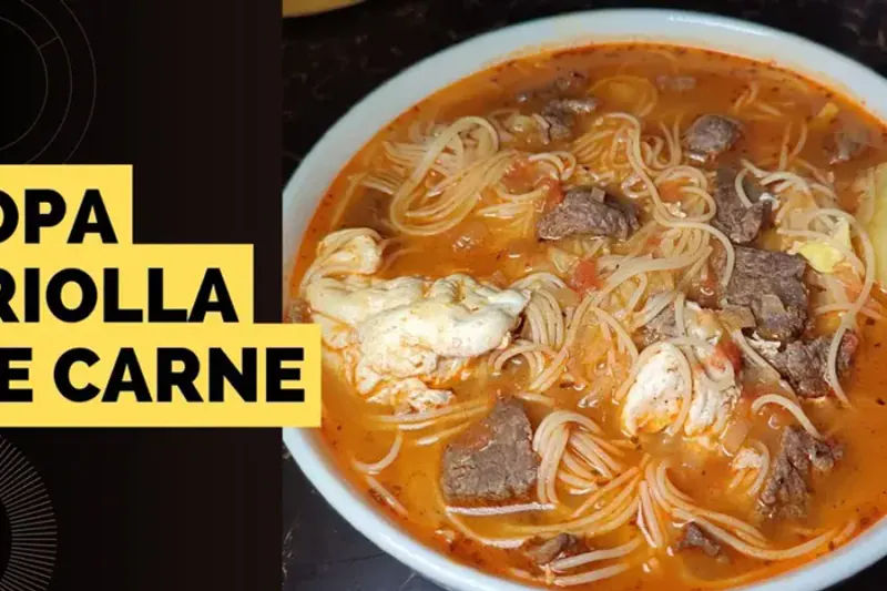 Sopa Criolla de Carne
