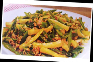 vainitas saltadas con atun