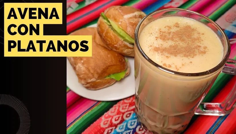 Desayuno Avena con Plátanos