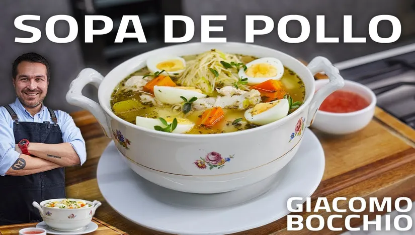 Sopa de Pollo al estilo Giacomo Bocchio